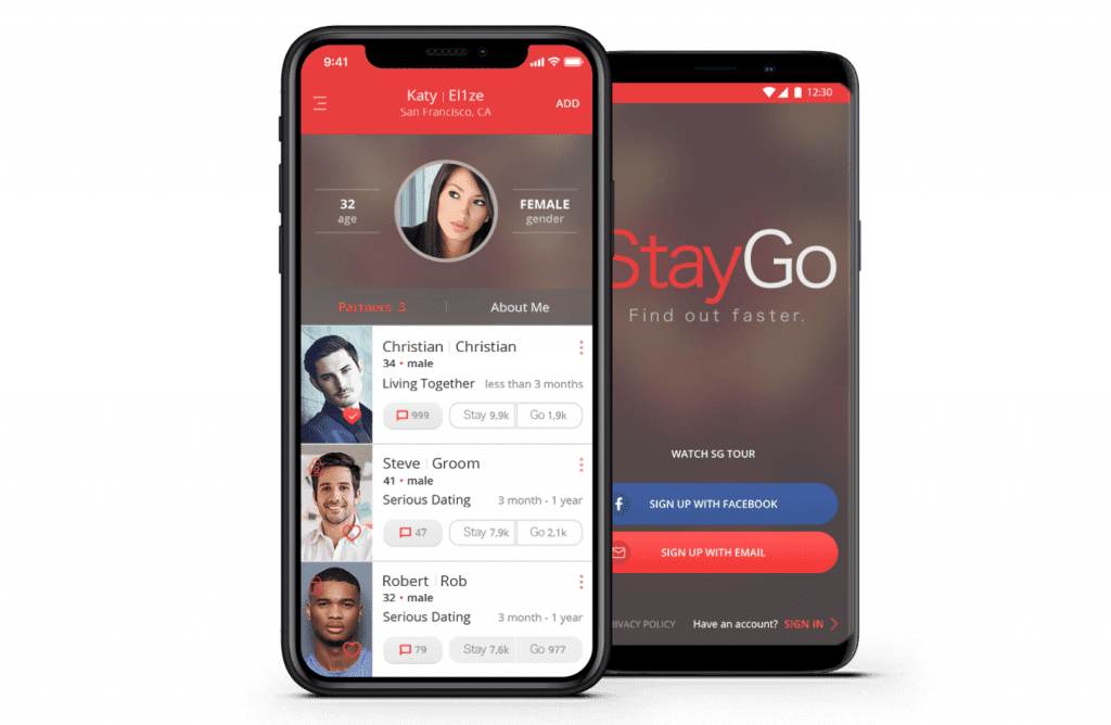 Multiplatform app for relationship evalustion for startup