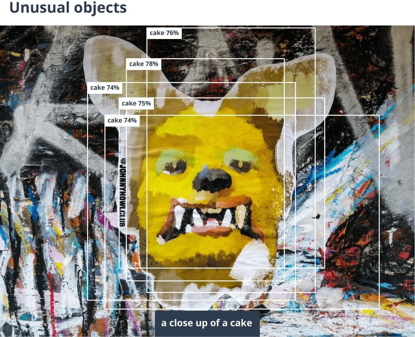 An error made by AI image captioning model