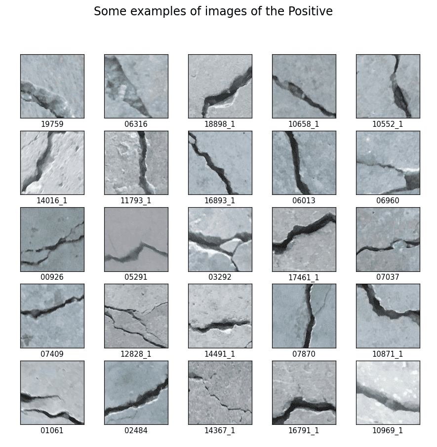 Concrete cracks dataset examples