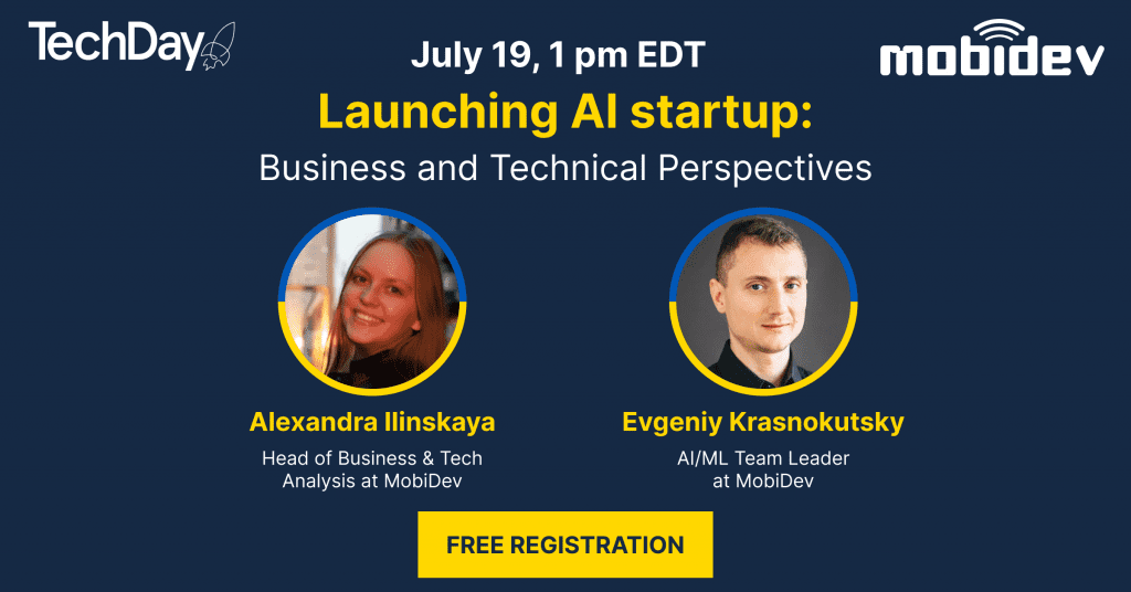 Join us on the TechDay webinar "Launching an AI startup: Business and Technical Perspectives"