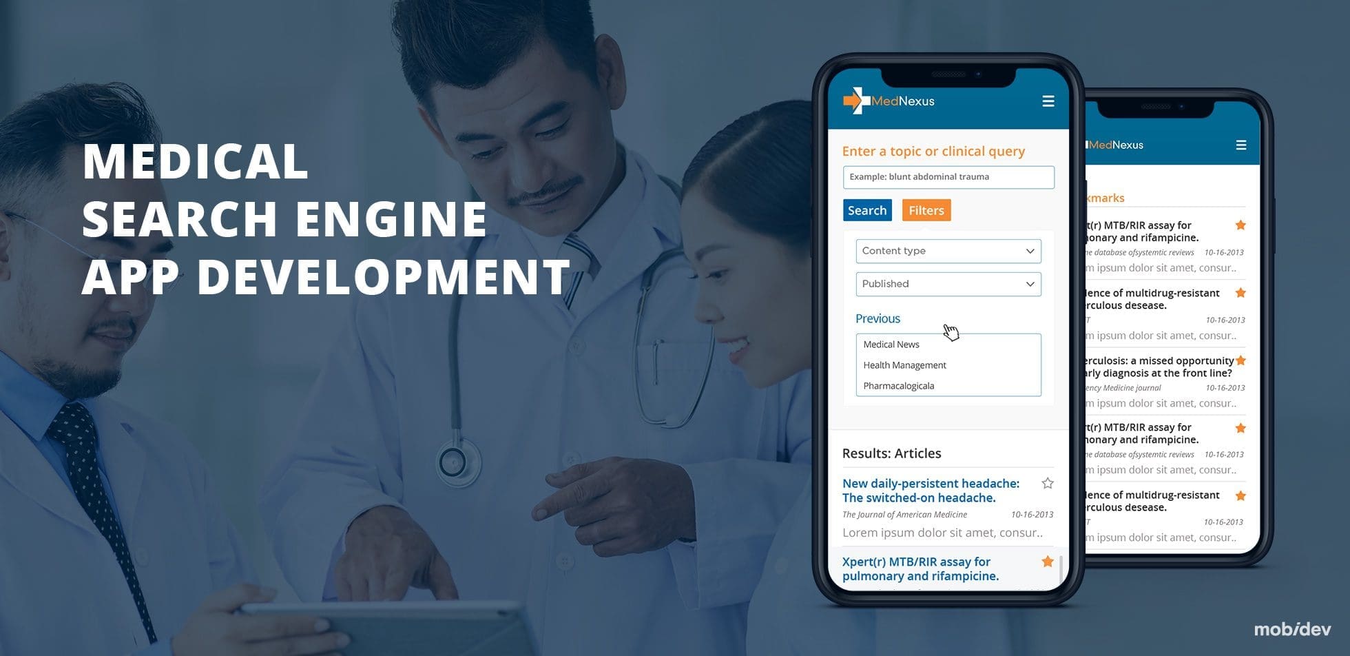 Medical Search Engine App Development MobiDev
