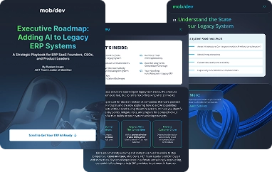 Executive Roadmap Adding AI to Legacy ERP Systems mobile