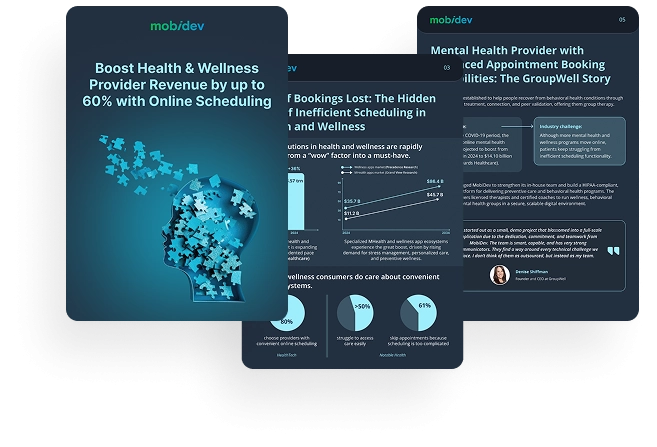 hipaa compliant appointment booking platform mobile use case page