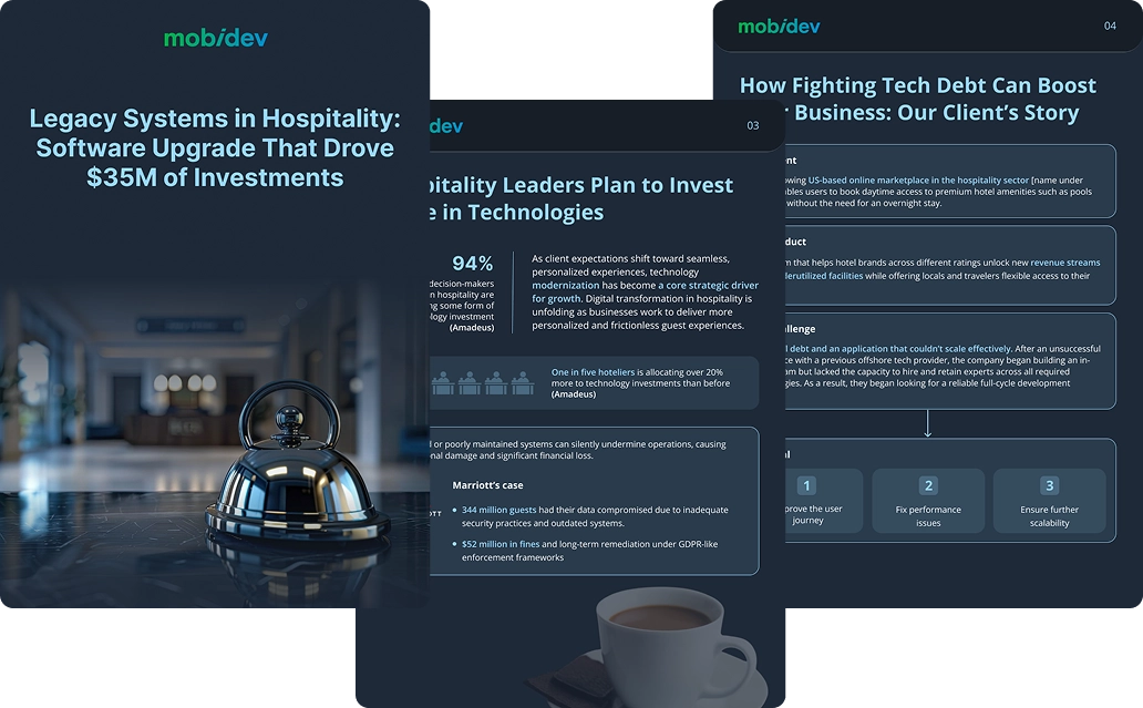 Legacy Software Systems in Hospitality Use Case: Preview